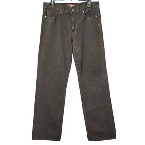 LUCKY BRAND 361 VINTAGE STRAIGHT JEANS MENS 32 X 32 OLIVE‎ GREEN